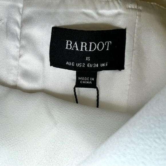 Bardot Bodice Corset Mini Dress White X-Small Party Cocktail - Picture 6 of 9